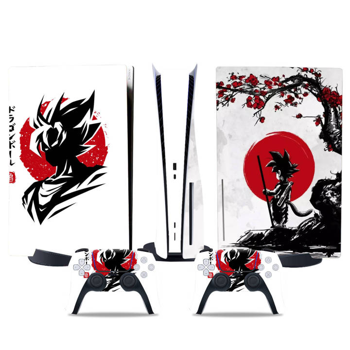 PS5 optical drive version sticker PS5 digital version console controller sticker model anime Dragon Ball model supports one piece