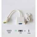 HDMI to VGA Converter Adapter Cable. 