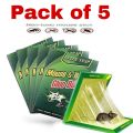 Pack of 5 - Mouse & Rat Glue Traps - Special Catch Mouse & Rat Bond Trap Book - Mouse and Rat Trap Glue Book with Extra Stickiness. 