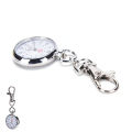 Stainless steel quartz pocket watch cute key ring chain New Gift collogo. 