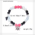 ShopSphere 2Pcs/Set Gwen and Miles |Spider man and Spider girl | Me and Who Couple Magnetic Halloween Spider Heart Matching Chain Bracelets Couple. 