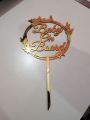 Personalized Golden Cake Topper for birthday gift  with Names for Weddings. Gift Items GG001. 
