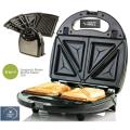 Electric Grilled Sandwich Maker 3 in 1, Waffle Molds,  SECO original Toaster Maker, Non Stick Cooking Cast iron Toaster Plates, Portable, multifunctional sandwich toaster, Induction Sandwich Make. 