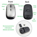 Siberian Mice USB Optical Wireless Computer Mouse 2.4G Receiver Super Slim 1600 DPI. 