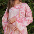 CBZ- 2 Pieces Lace Style Linen Dress. 