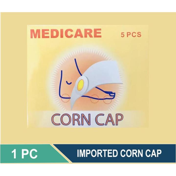 Corn Caps 5 Strips - Medicated Plaster Bandage Skin Friendly Cap |Soothing Effect, Helps for Fast, Effective and Easy to Deep Foot Corn Remover, Corn Caps Adhesive Band Aid for Men and Women