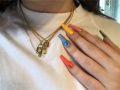 Hot Kpop Bunny-Playboy Necklace Lock And Key Rabbit Pendant Necklace Jewelry. 