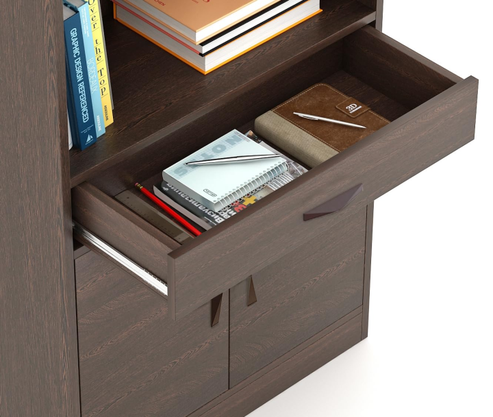 HAQ%20FURNITURE%20Engineered%20Wood%20Bookshelf%20Cabinet%20Book%20Rack%20Organizer%20with%20Shelves%20for%20D%C3%A9cor%20Display,%20Drawer%20and%202%20Doors%20Cabinet%20Floor%20Standing%20for%20Home%20-%20Image%203