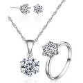 Diamond Zircon Jewelry Set. 