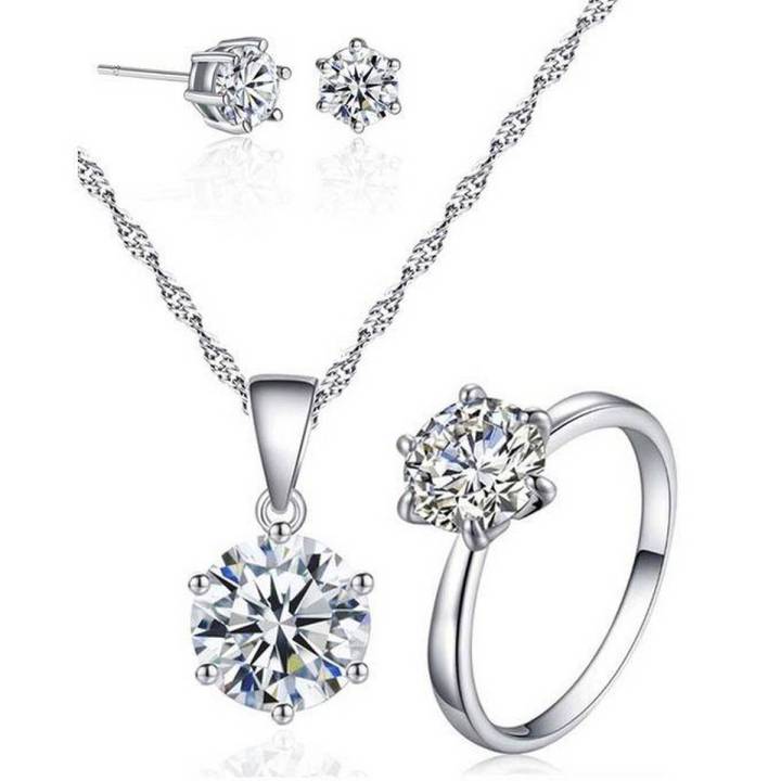 Diamond Zircon Jewelry Set