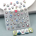 Sanrio Embossed 5D Nail Sticker Anime Nail Art Supplies Kero Kero Keroppi My Melody Hello Kitty Stickers Nail Decoration Decals. 