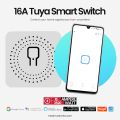 16A Tuya Smart wifi switch 220V 16A you can use for water pump motor lights fan not for heater and geyser Home automation device. 
