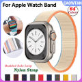 Nylon loop Strap For Apple Watch Band 38mm 42mm 49mm Breathable Braided Band 40mm 44mm 41mm 45mm original For Apple Watch Ultra Strap 7 6 SE 5 4 3 2 1 Replacement For i Watch Series. 