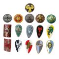 Shield for Castle Roman Knight Elf Rohan Printed Aztec Crown King Dragon Viking Warrior Building Block Brick Particles. 
