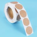 1Inch Kraft Stickers / 500 Labels Per Roll/Permanent Adhesive. 