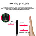 HID Reflective Photoelectric Switch, One-Key USB Custom Keyboard, Infrared Sensor Switch. 