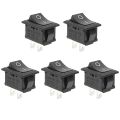 Pack of 5 - Rocker Switch Button 250V 6A- SPST ON/OFF Switch For Electronic Circuit Car Dashboard rocket 1-way. 