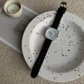 Niche design art creative temperament watch female student Japanese minimalist milk tea milk sugar cube ins fashion watch. 