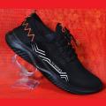 Black Men Sports black Sneaker Running Walking Gym Casual Fashion Shoes. 