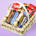 mix chocolate basket  for gift birthday - anniversary - wife - husband chocolate box for gift. 