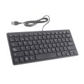Wired Mini Portable Spanish Keyboard USB Interface for Desktop Computer Ultra Thin 78 Keys. 