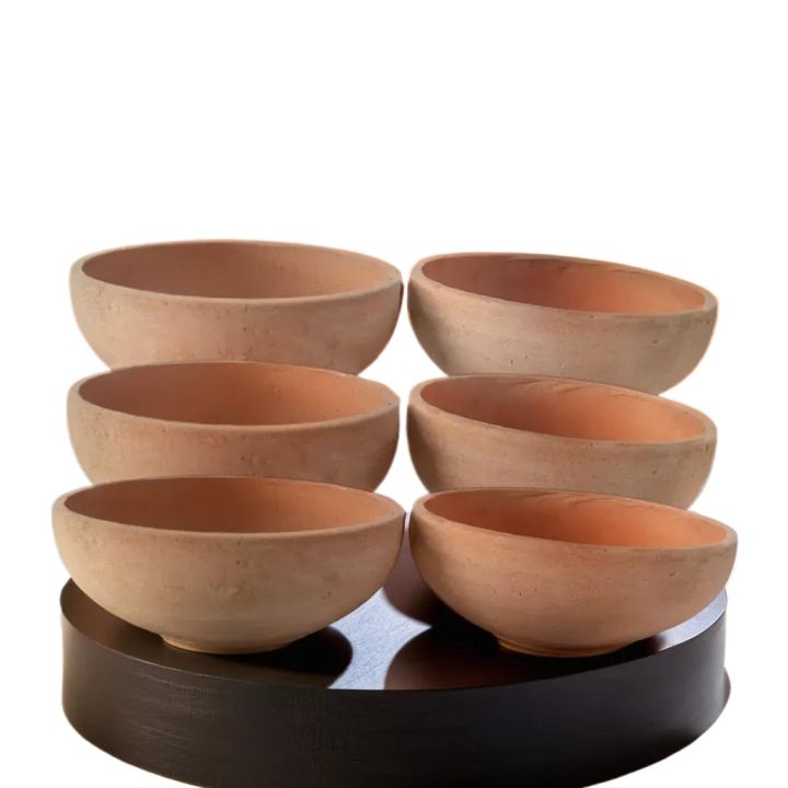 Traditional unglazed clay bowl | sada mitti ka piyala | set of 6