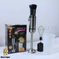 New Hand Blender Set 4-in-1 Multifunctional Heavy-Duty 800w Powerful Copper Motor, Coffee Beater Single & Double Speed Stainless Steel Immersion Blender - Egg beater and Milk Frother - Meat Chopper 600ml -Juicer Machine - Electric Grinder - Food Processor. 