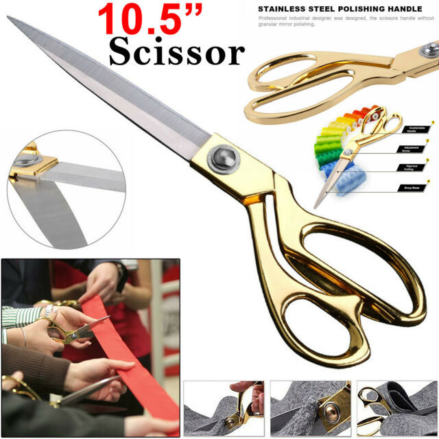 Stainless Steel Tailor Scissor  ( Light Weight Professional Scissor - Fabric Cutting Scissor ) 10.5 inch  -  1 Piece