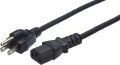 Power cable Power cord connects your computer, monitor or printer to a power strip, wall outlet or PDU, with the connector sitting flush against the outlet. 