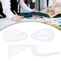 4x Multi Purpose French Curve Ruler DIY Tailors Pattern Maker Sewing. 