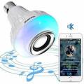 Wireless Bluetooth LED Bulb and Speaker, RGB Colour and Music Play Lamp with Remote. 