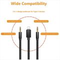 2 in 1 Aux Cable for iPhone and Android Phone,3.5mm AUX Audio Adapter,Car Aux Audio Cable for iPhone 14 13 12 11 Mini Max Pro X XR XS Se 8 8P 7 7P /X/XS/XR/XS MAX and Smart Phones with 3.5mm Audio Port (1m/3.3ft). 