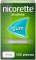 Nicorette Gum 2 Mg & 4 Mg 105 pcs. 
