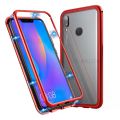 huawei nova 3i Magnetic Case Metal Frame Tempered Glass Back with Built-in Magnet Cover For huawei nova 3i. 