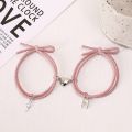 New 2025 Simple Keys Lock Love Ion Absorption Secondary Magnetic  Lovers Couple Rope Bracelets Gifts. 