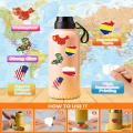400+ designs World Flag stickers High-quality sticker 5cm countryFlag stickers Bulk Vinyl country map stickers for Scrapbooking. 