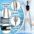 EKG Calipers ECG Caliper Measuring Tool with Ruler Black Caliper Divider for Nurse or Doctor. 
