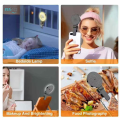 RMG TRADERS PLOKMA Ready Stock U20 Ring LED Selfie Mirror Clip HP Practical Clip-On Mirror for Selfies & Content Creation. 