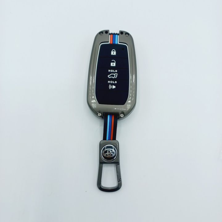 Toyota Fortuner Key Cover With Metal Shell 4 Button - Model 2016-2022