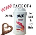 AVE Shampoo for Dull & Dry Hair | Pack of 4 Shampoo | Vitamix Shampoo AVE | Vitamix Shampoo 750ml | Herbal Cleanser | Smooth & Shiny Hair. 