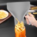 Plastic Chip Scoop French Fries Shovel Loader Chip Packaging Shovel Funnel Popcorn Fast Food Right Handle. 