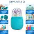Ice Cube Face Roller, Eyes and Neck, Brighten Skin & Enhance Your Natural Glow, Reusable Facial Treatment, Ice Cube Roller to Tighten Skin & De-Puff The Eye Area, Mini and Cute Size. 