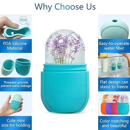 Ice Cube Face Roller, Eyes and Neck, Brighten Skin & Enhance Your