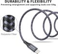 Charger Cable, RAVIAD [3M] iPhone Charger Lead Nylon Braided Lightning Cable Fast Charging Cable. 