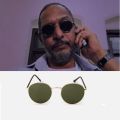 Round Black Sunglasses Circle Round shaped Sun Glasses Shades for men and women. 