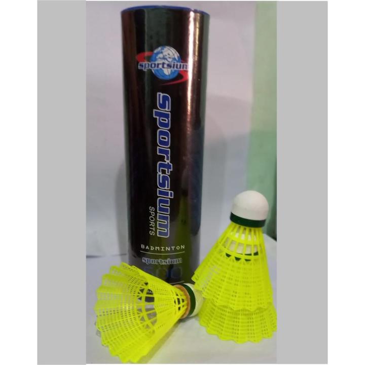 Pack of 6 -Plastic Shuttle Badminton Shuttle Cocks for Badminton - High Quality.Professional Shuttle
