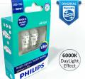 Philips Ultinon T10 W5W - Parking Lights - 6000k Cool White. 