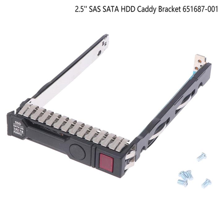 RGBS 2,5 SFF SAS SATA Disque Dur Plateau Caddy pour HP Proliant 651687-001 651699-001 G8 Gen8 Gen9 G9 ML350p ML350 DL360e DL360p DL320e DL380e DL380p DL160 Sl270s 230 Série avec 4 vis de Montage