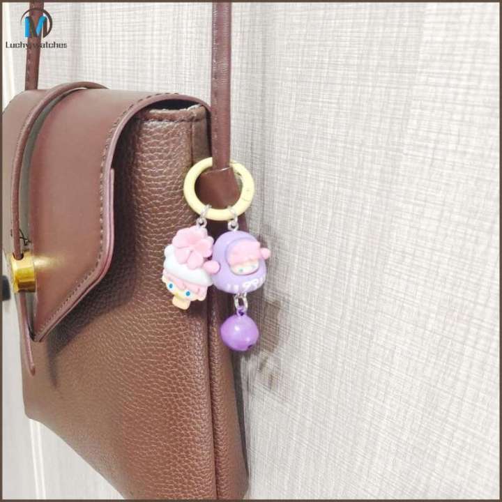 LUCHY WATCHES Cartoon Keychain Cute POPMART Pendant Labubu Ice Cream Bag Decoration Gift