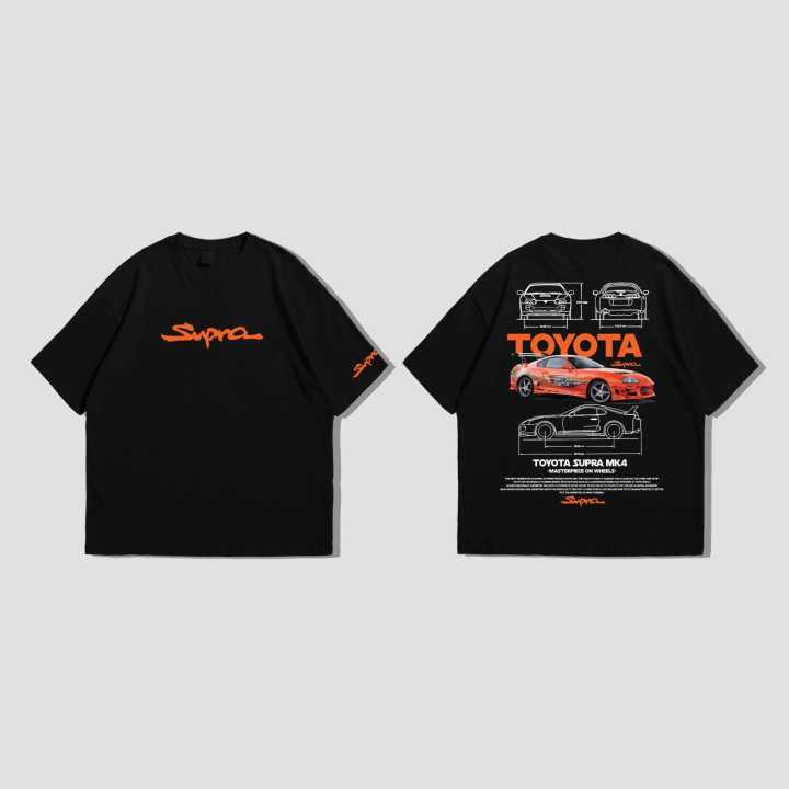 Oversized Drop-shoulder Graphic DTF SUPRA Printed T-shirts For Men And Women